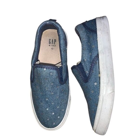 Gap Chambray Polka Dot Slip-On Shoes - Picture 1 of 7